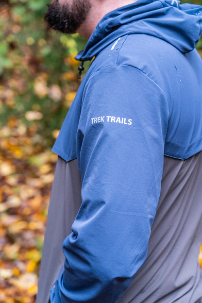 TRAIL - X Windbreaker Tidal Blue & Carbon Grey