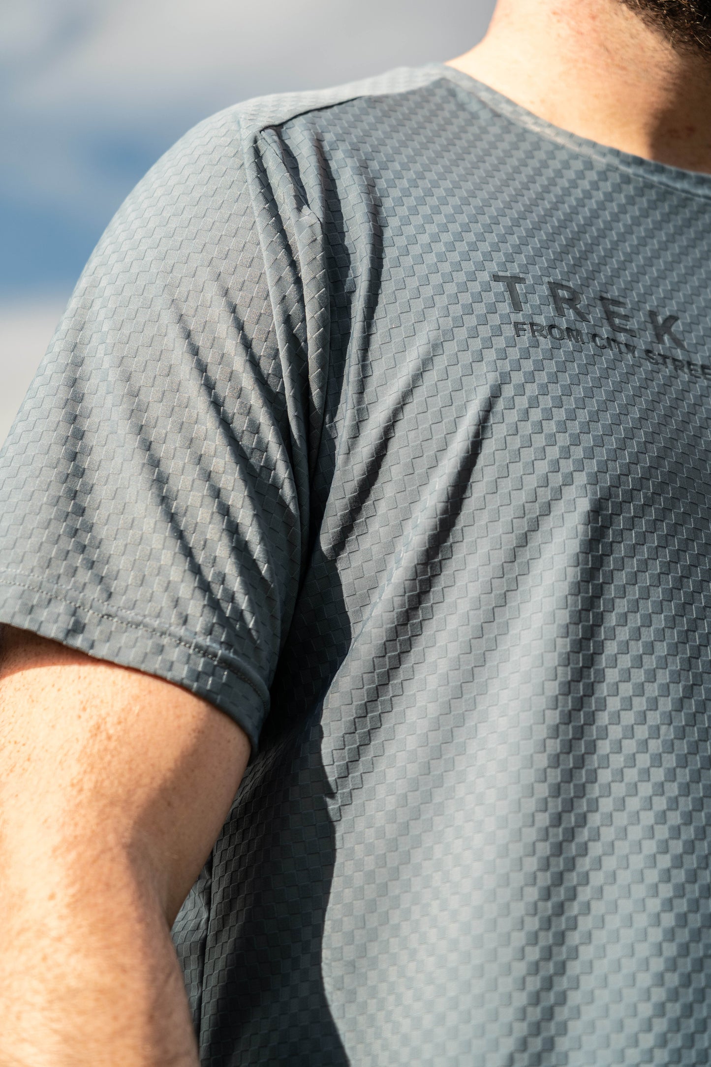 Blue Marl Trail Cool T-Shirt